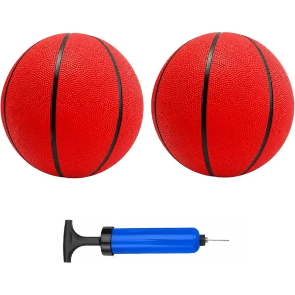 OZIS Inflatable Basketball Balls Set, 2-Pack with Air Pump