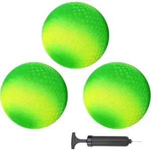 OZIS Gaga Ball Kickball Set, 3-Pack with Air Pump