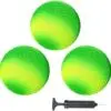 OZIS Gaga Ball Kickball Set, 3-Pack with Air Pump
